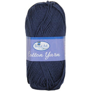 Crochet Cotton Yarn - #4 - Navy - 50 gram skeins - 85 yds - Threadart.com