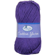 Crochet Cotton Yarn - #4 - Purple - 50 gram skeins - 85 yds - Threadart.com
