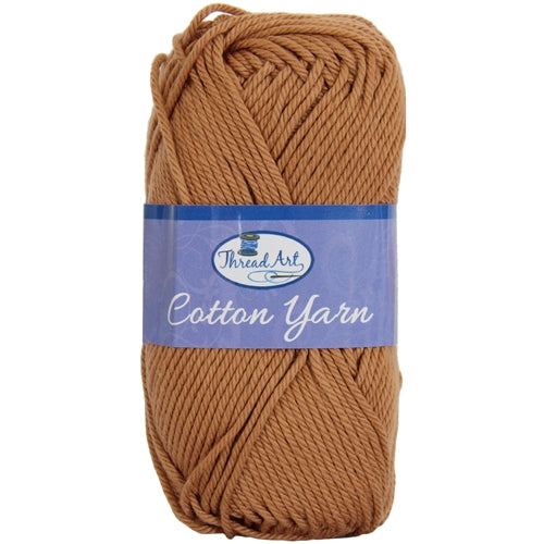 Crochet Cotton Yarn - #4 - Beige - 50 gram skeins - 85 yds - Threadart.com