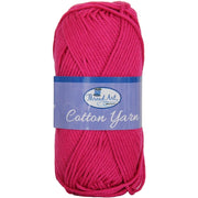 Crochet Cotton Yarn - #4 - Magenta - 50 gram skeins - 85 yds - Threadart.com