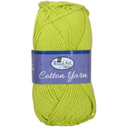Crochet Cotton Yarn - #4 - Lime - 50 gram skeins - 85 yds - Threadart.com