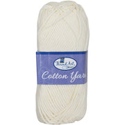 Crochet Cotton Yarn - #4 - Off White - 50 gram skeins - 85 yds - Threadart.com