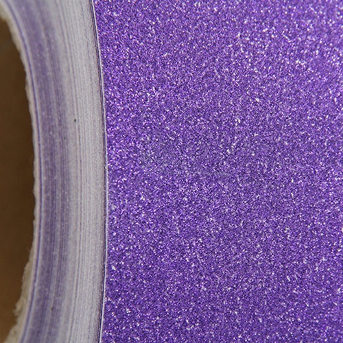 Glitter Purple Adhesive Vinyl Paper 12" Roll - Peel and Stick By the Yard - Threadart.com