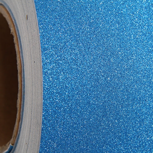 Blue Glitter Vinyl Peel and Stick Paper Self Adhesive 12" Wide - Threadart.com