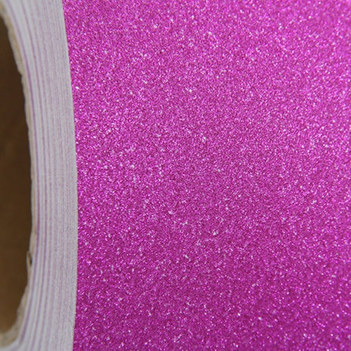 Hot Pink Glitter Vinyl Peel and Stick Paper Self Adhesive 12" Wide - Threadart.com