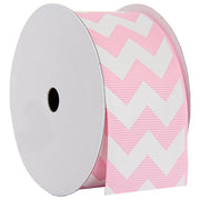 Grosgrain Chevron Ribbon 1 1/2" - 5 Yards - Pink - Threadart.com