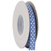 Grosgrain Dots Ribbon 3/8" - 10 Yards - Country Blue - Threadart.com