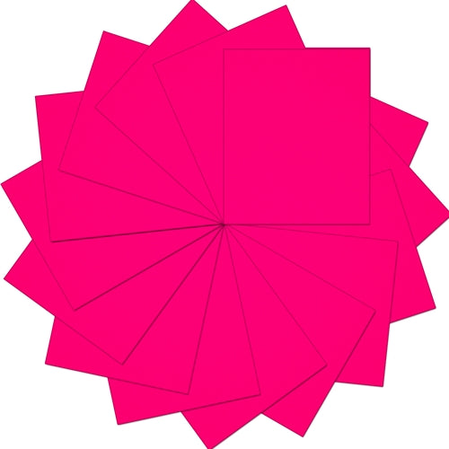 Neon Pink Iron On Vinyl - Heat Transfer Pack of  Sheets - Threadart.com