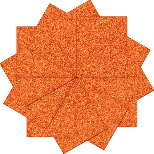 Copper Glitter  Iron On Vinyl - Pack of Heat Transfer Sheets - Threadart.com