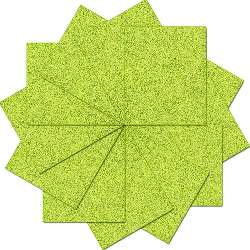 Light Green Glitter  Iron On Vinyl - Pack of Heat Transfer Sheets - Threadart.com
