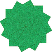 Green Glitter  Iron On Vinyl - Pack of Heat Transfer Sheets - Threadart.com
