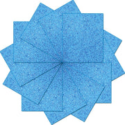 Blue Glitter  Iron On Vinyl - Pack of Heat Transfer Sheets - Threadart.com