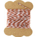 Cotton Baker's Twine - 10 Yards - ColorTwist - Red & White - Threadart.com