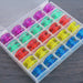Set of 25 Colorful Bobbins for Sewing Machine With Storage Box - Threadart.com