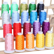 20 Colors of Polyester Embroidery Thread Set - Fresh Colors - Threadart.com