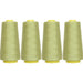 Four Cone Set of Polyester Serger Thread - Avocado 222 - 2750 Yards Each - Threadart.com