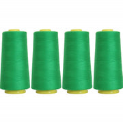 Four Cone Set of Polyester Serger Thread - Dk Grass 219 - 2750 Yards Each - Threadart.com