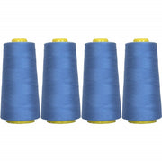 Four Cone Set of Polyester Serger Thread - Dusty Navy 229 - 2750 Yards Each - Threadart.com