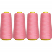Four Cone Set of Polyester Serger Thread - Dusty Pink 385- 2750 Yards Each - Threadart.com