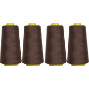 Four Cone Set of Polyester Serger Thread - Expresso 399 - 2750 Yards Each - Threadart.com
