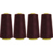 Four Cone Set of Polyester Serger Thread - Mahogany 300 - 2750 Yards Each - Threadart.com