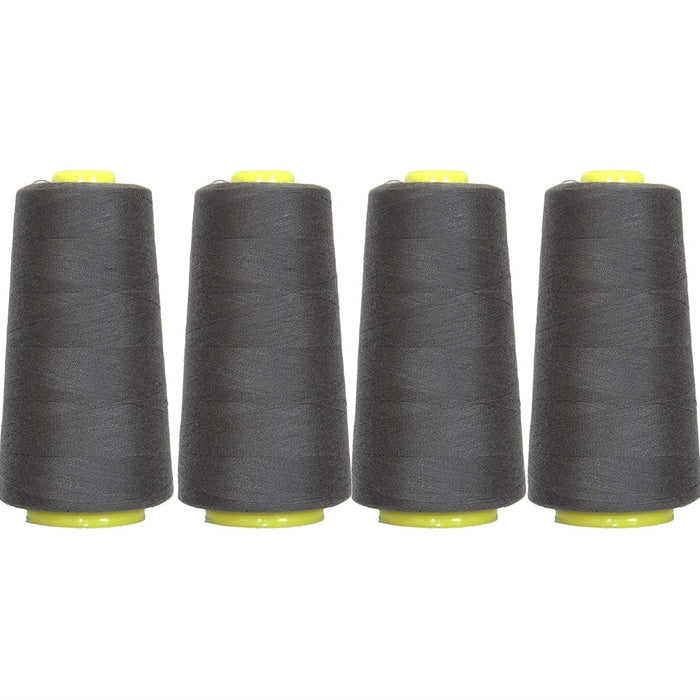 Four Cone Set of Polyester Serger Thread - Off Black 099 - 2750 Yards Each - Threadart.com