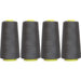 Four Cone Set of Polyester Serger Thread - Off Black 099 - 2750 Yards Each - Threadart.com