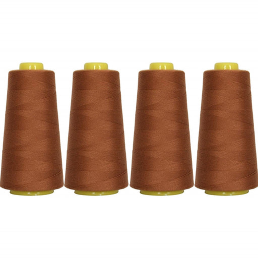 Four Cone Set of Polyester Serger Thread - Toast 403 - 2750 Yards Each - Threadart.com