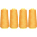 Four Cone Set of Polyester Serger Thread - Old Gold 124 - 2750 Yards Each - Threadart.com