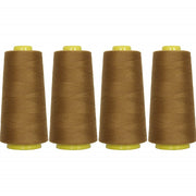 Four Cone Set of Polyester Serger Thread - Olive 340 - 2750 Yards Each - Threadart.com