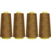 Four Cone Set of Polyester Serger Thread - Olive 340 - 2750 Yards Each - Threadart.com