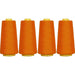 Four Cone Set of Polyester Serger Thread - Orange Yellow 478 - 2750 Yards Each - Threadart.com