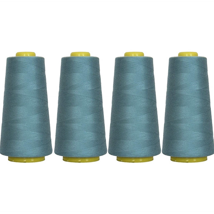 Four Cone Set of Polyester Serger Thread - Ozone 322 - 2750 Yards Each - Threadart.com