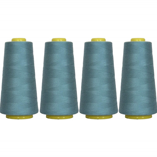 Four Cone Set of Polyester Serger Thread - Ozone 322 - 2750 Yards Each - Threadart.com