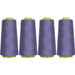 Four Cone Set of Polyester Serger Thread - Periwinkle 278 - 2750 Yards Each - Threadart.com