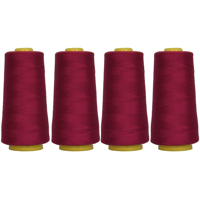 Serger Thread - 4 Cone Set - Polyester Sewing - 2750 Yards -Rose ...