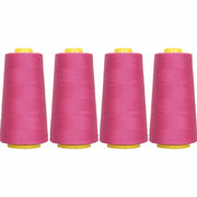 Four Cone Set of Polyester Serger Thread - Ruby Rose 137 - 2750 Yards Each - Threadart.com