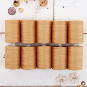 Cotton Quilting Thread Set - 10 Beige Tones - 1000 Meters - Threadart.com