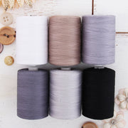 Cotton Quilting Thread Set - 6 Grey Tones - 1000 Meters - Threadart.com