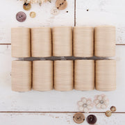 Cotton Quilting Thread Set - 10 Natural Tones - 1000 Meters - Threadart.com