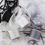 4mm Silk Ribbon Set - Grey Shades - Five Spool Collection - Threadart.com
