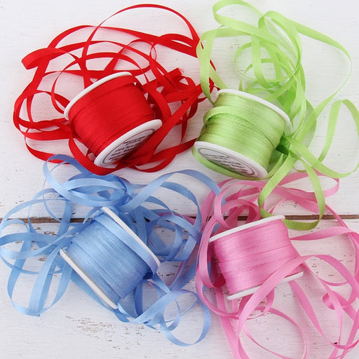 4mm Silk Ribbon Set - Bright Shades - Four Spool Collection - Threadart.com