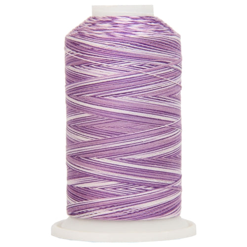 Multicolor Variegated Cotton Thread 600M - Violets - Threadart.com