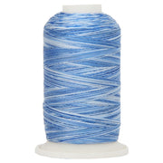 Multicolor Variegated Cotton Thread 600M - Denim Blues - Threadart.com