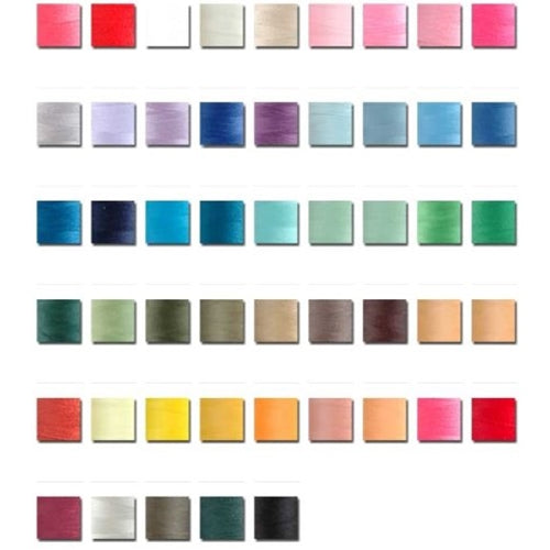 50 Colors of Wooly Nylon Thread Set - 1000 Meter Spools - Threadart.com