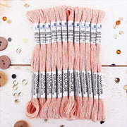 Peach Premium Cotton Embroidery Floss - Box of 12 - Six Strand Thread - No. 208 - Threadart.com