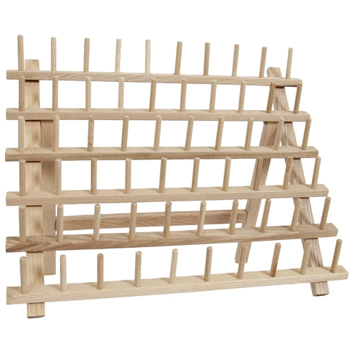 60 Spool Thread Rack - Premium Wood Thread Organizer - Threadart.com
