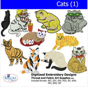 Machine Embroidery Designs - Cats(1) - Threadart.com