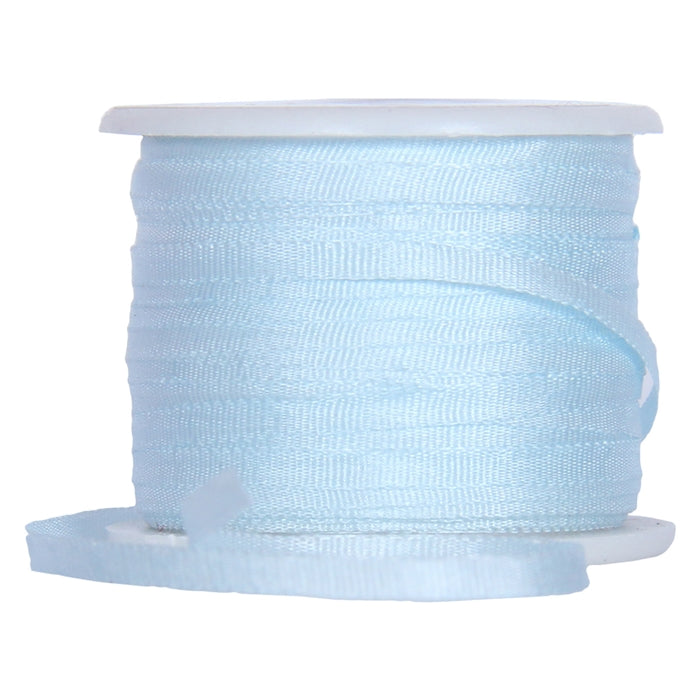 Silk Ribbon 2mm Pale Blue x 10 Meters No. 600 - Threadart.com