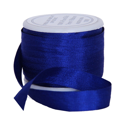 Silk Ribbon 7mm Sapphire Blue x 10 Meters No. 701 - Threadart.com